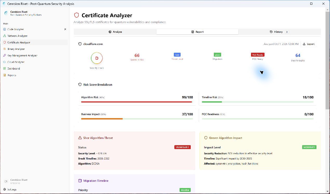 Certificate Analyzer screenshot